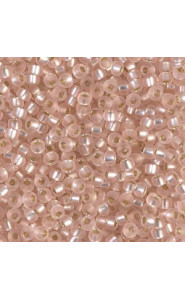 Miyuki rocailles Perlen 8/0 - Matte silverlined light blush 8-23F